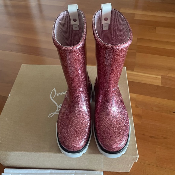 SOLD Christian Louboutin Toy Pluie Rubber Girls Boot - US 4 Kids - Picture 4 of 12